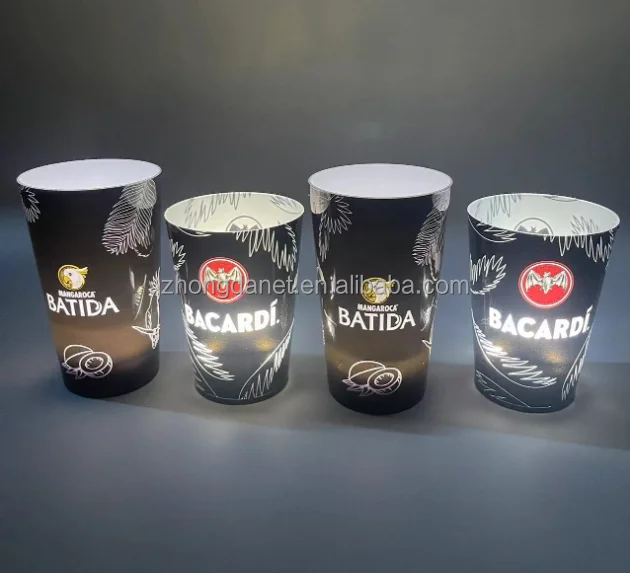 OEM Glowing Cup Water Sensitive Led Beer Cup For Bar Led Light Up Drinking Glasses Luminous Cups