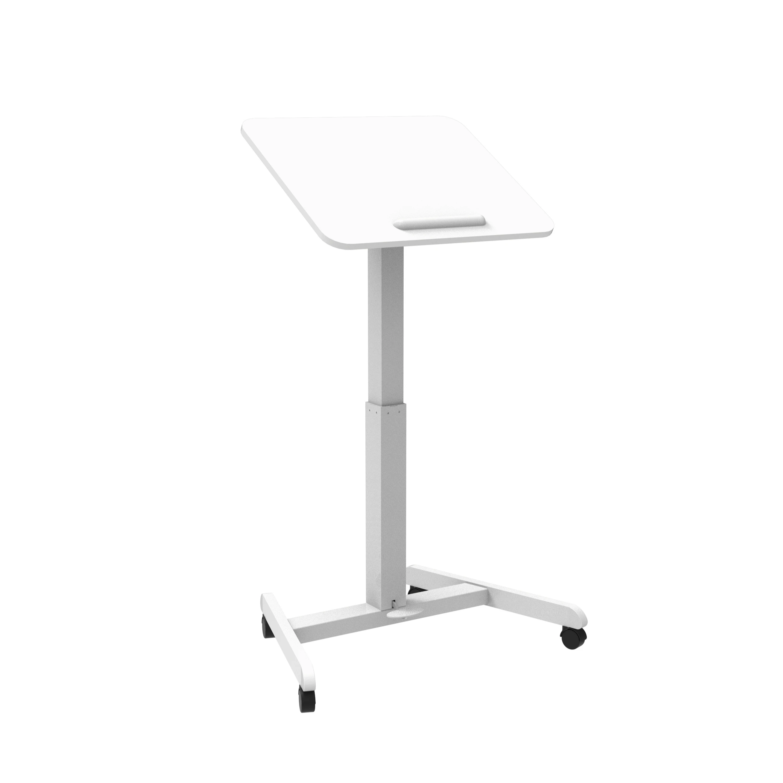 Height Adjustable Mobile Workstation with Tiltable desktop
