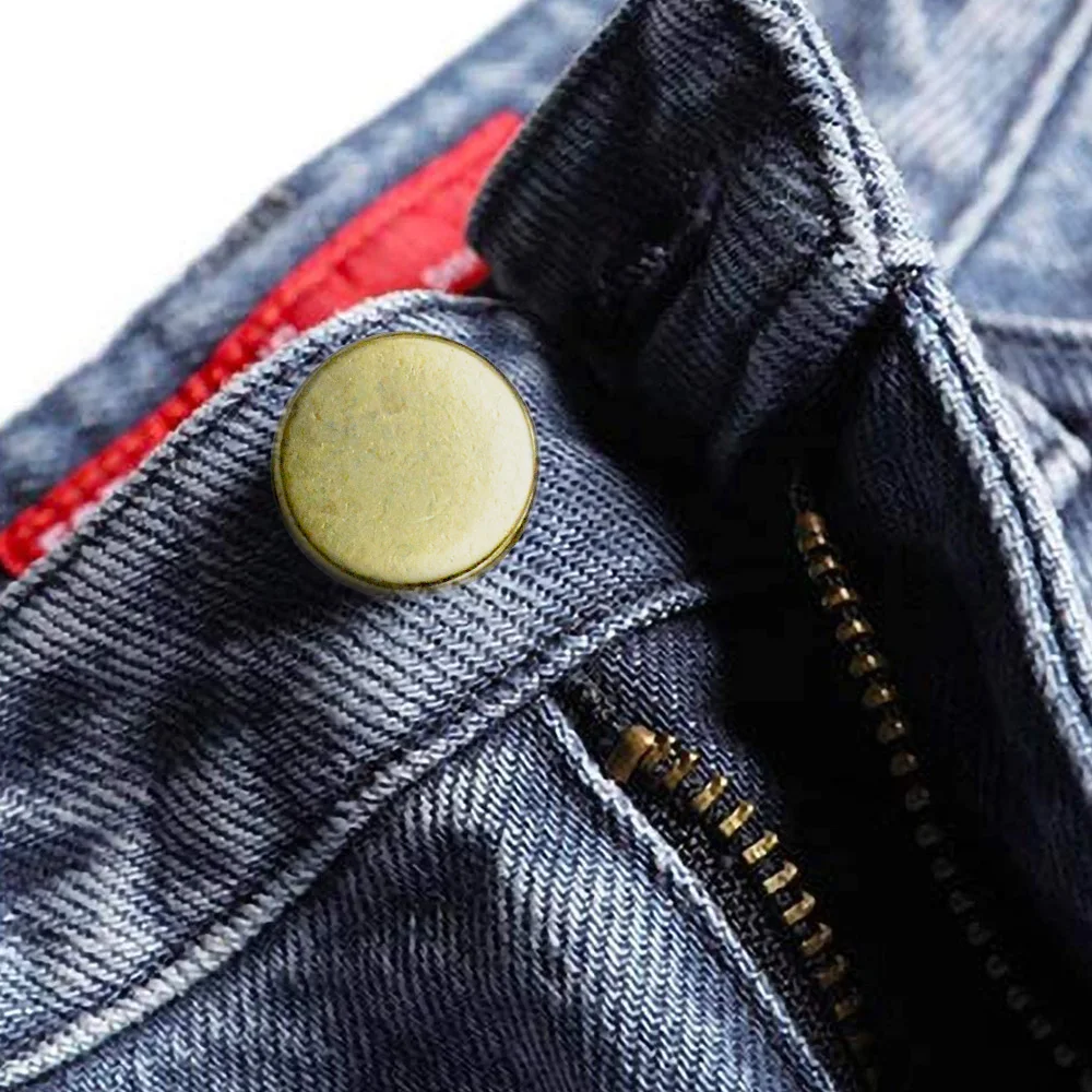 High quality eco-friendly plating metal button for jeans