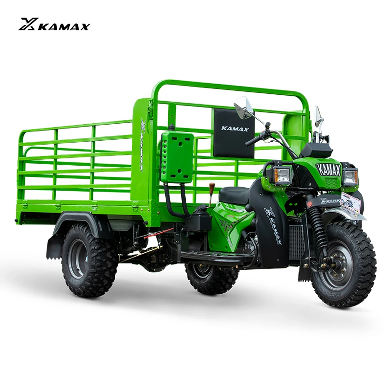 KAMAX Wooden Delivery Tricycle with 250CC/300CC Heavy Loading Three Wheel Motorized Vehicle Cargo Petrol Tricycle Manufactures