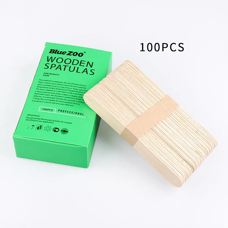 Wholesale 15cm hair removal wax tool hair removal wax facialmask applicator wax stick wooden stick