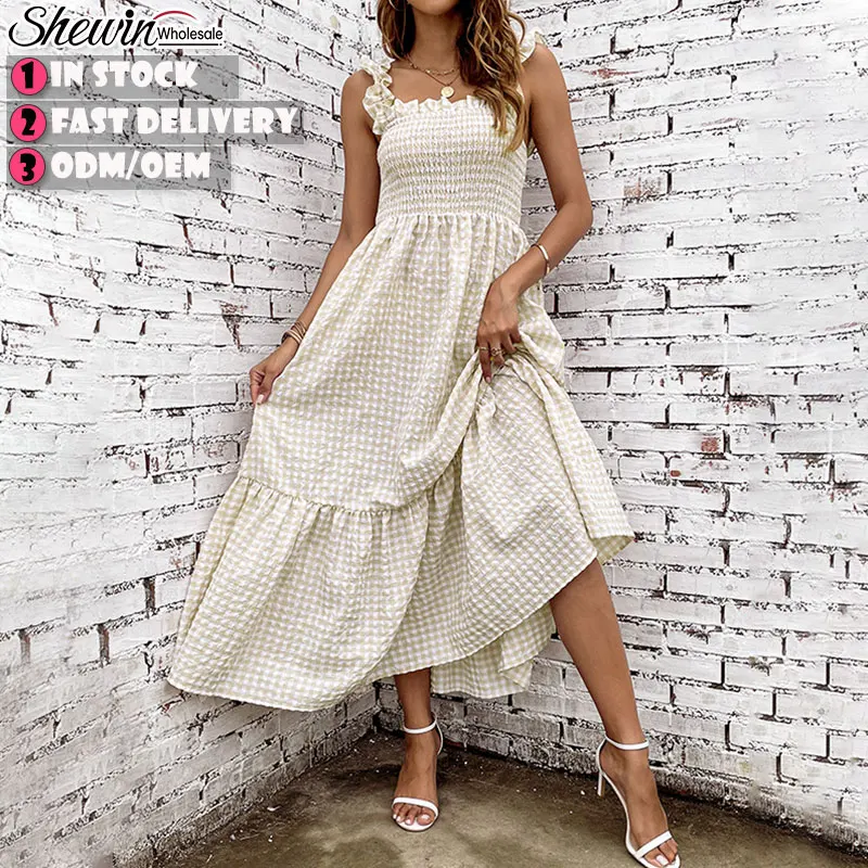 2023 Spring White Cold Shoulder Beach Wear Dress Deep V Neck Summer Maxi Dresses Women