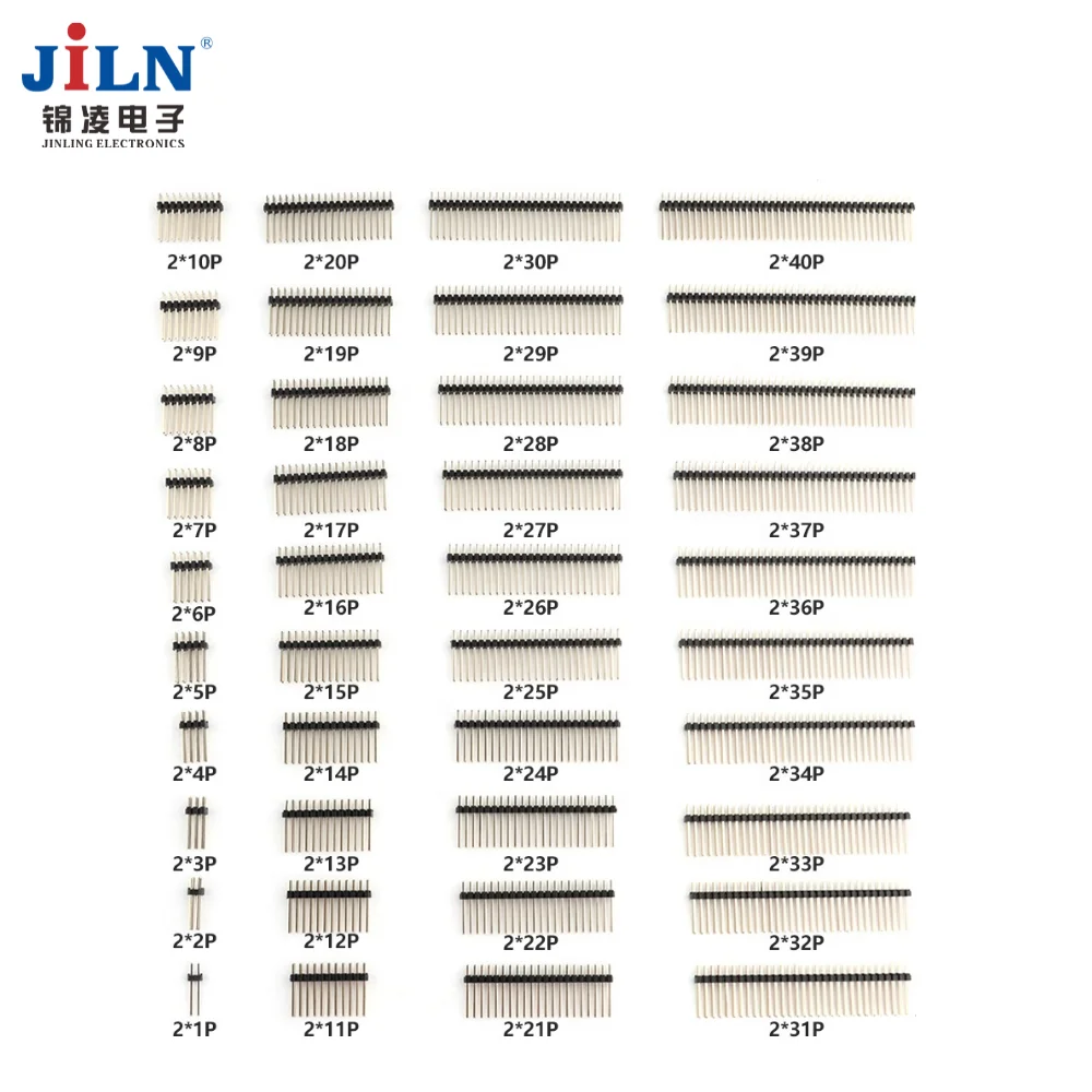 JiLN 1.27mm smt single row board spacer pin header connector