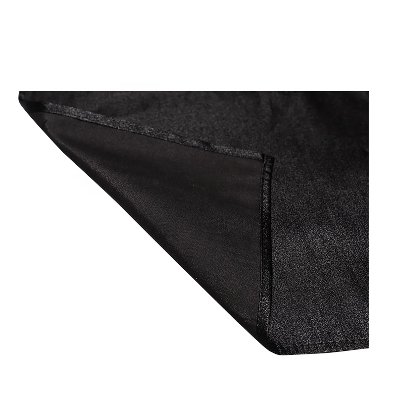 Custom Black Luxury Wedding Dinner 100% Polyester Metallic Table Napkin