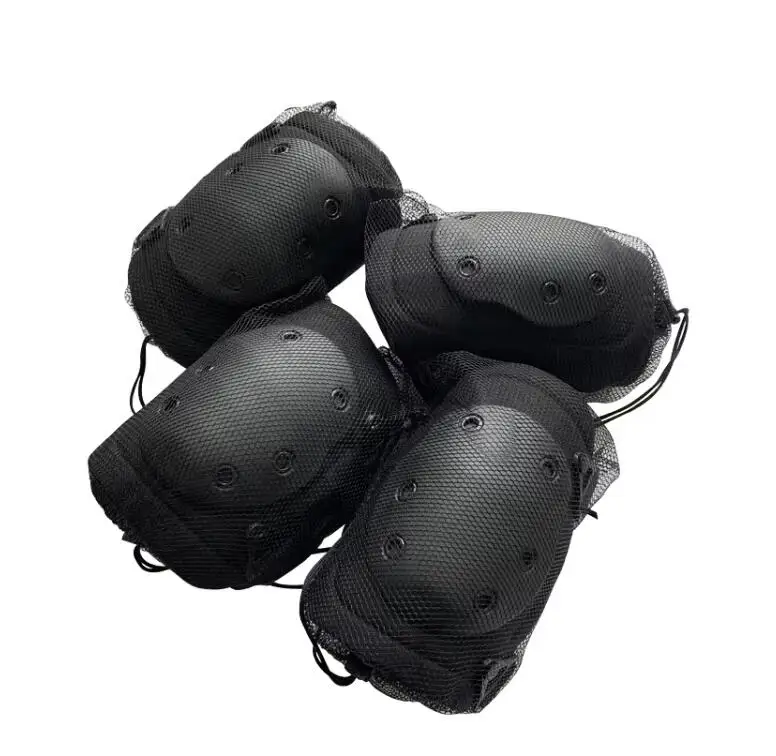 CS black hawk tactical knee brace elbow four sets outdoor mountaineering riding sports protective equipment