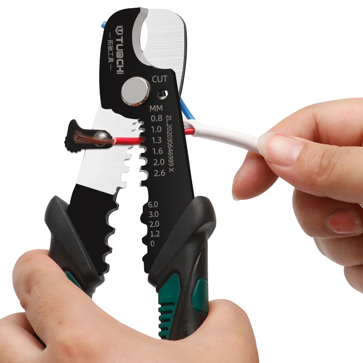 Tuochi Multi-Functional Professional Cable Stripper and Cutter Tool