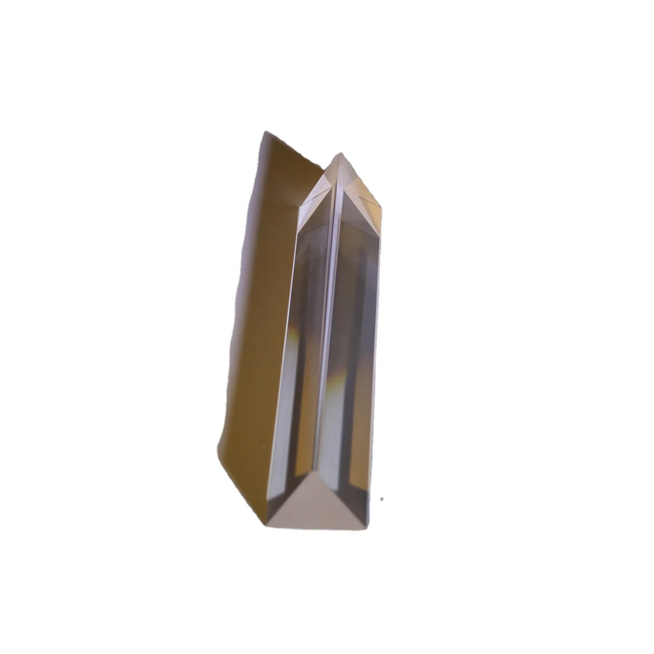 Factory Price 15cm Optical Glass fresnel Triangular Prism for Science Classroom Teaching and Rainbow Photography