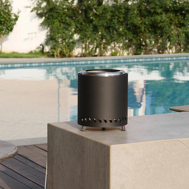 Mini Stainless Steel Tabletop Fire Pit Portable Camping Firewood Cooking Stove For Outdoor Use Smokeless Fire Pit