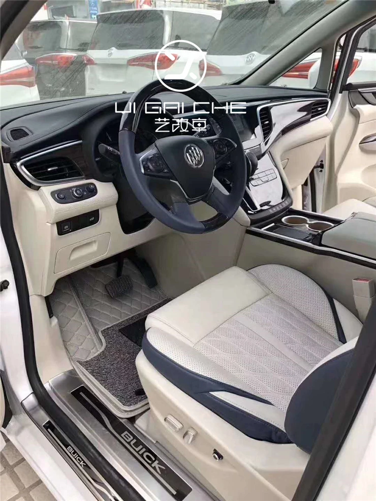  Изготовленные на заказ кожаные части с вышивкой губкой для чехла автомобильного сиденья Композитная