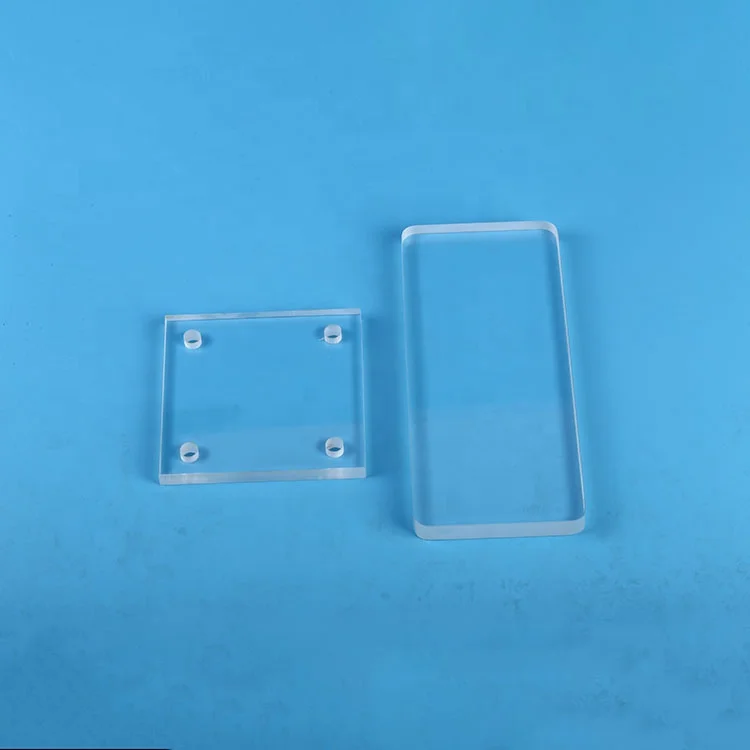Индивидуальные термостойкие полированные квадратные стеклянные плавленые прозрачные кварцевые пластины