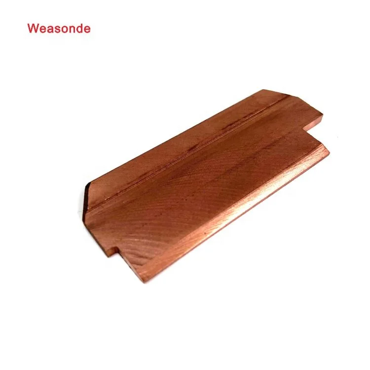 copper graphite material C412 custom carbon brush slip sheet for crane and current collector