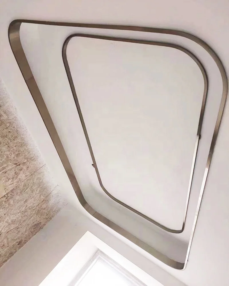 Stainless Steel Sheet Metal Strip Luxury Arc Decorative Ceiling  Flower  and Door Frame Cover