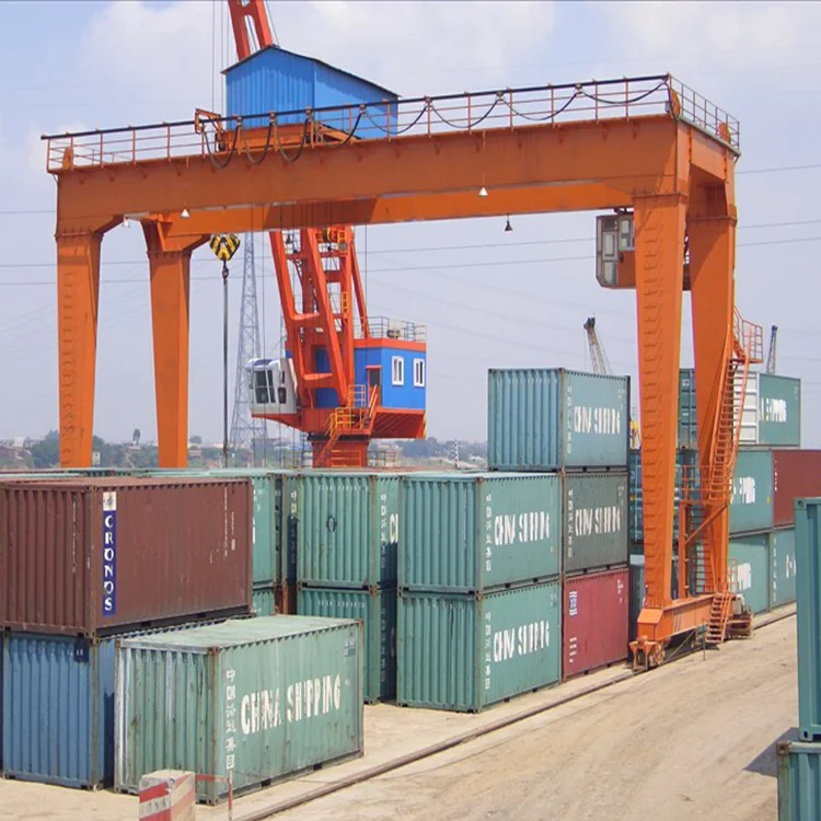 Nucleon  30ton 40 ton 50 ton Container Crane Double Girder gantry Crane Rail Mounted for shipyard harbor