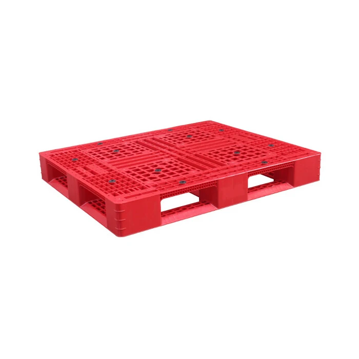 Industrial Blue Red Green Stackable Storage Hdpe Euro Heavy Duty Double Face Warehouse Factory Plastic Pallet