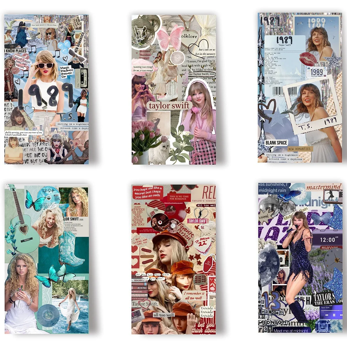 Wholesale Price Custom Design Handmade papercraft  Singer Music Pop Poster aesthetic wall collage prints