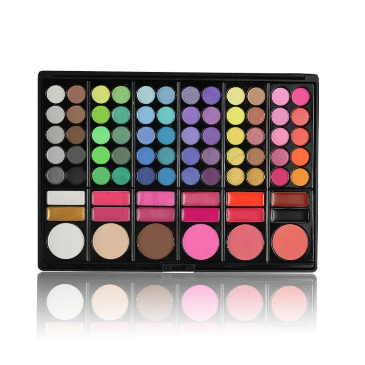 Профессиональная индивидуальная торговая марка, большие тени для век, румяна, полный набор для макияжа