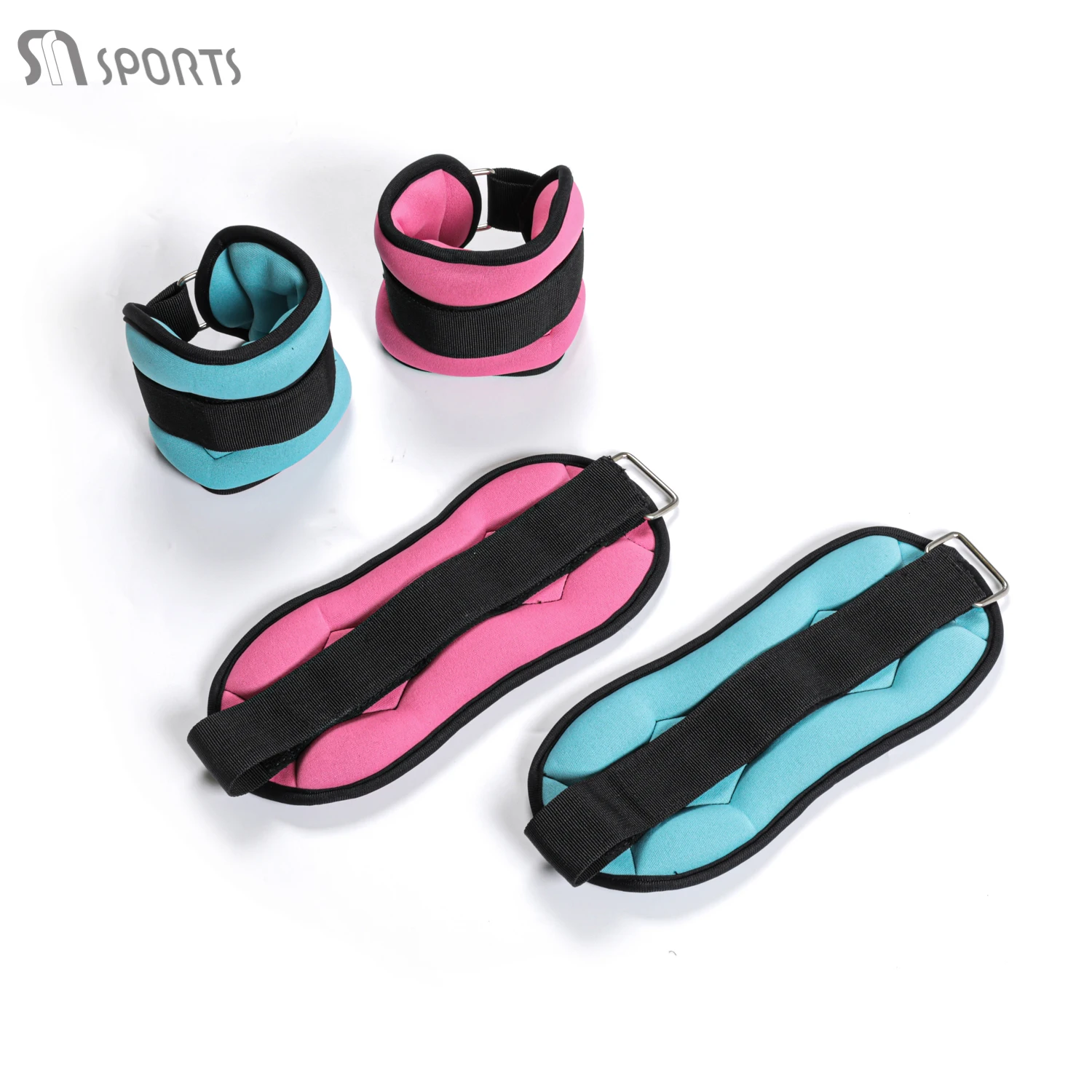 Adjustable Silicone Workout Wrist Ankle Weights Bangle Bracelets Wearable Ankle Hand Custom Logo Gym Fitness