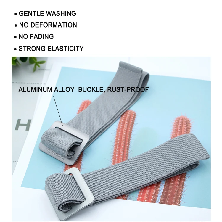 woven recycled webbing strap customized polyester webbing elastic strap belt elastic rubber tape  for massage glasses