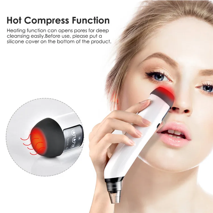 Factory Wholesale Private Label Portable Rechargeable Electric Pore Cleaner Face Facial Blackhead Remover Vacuum