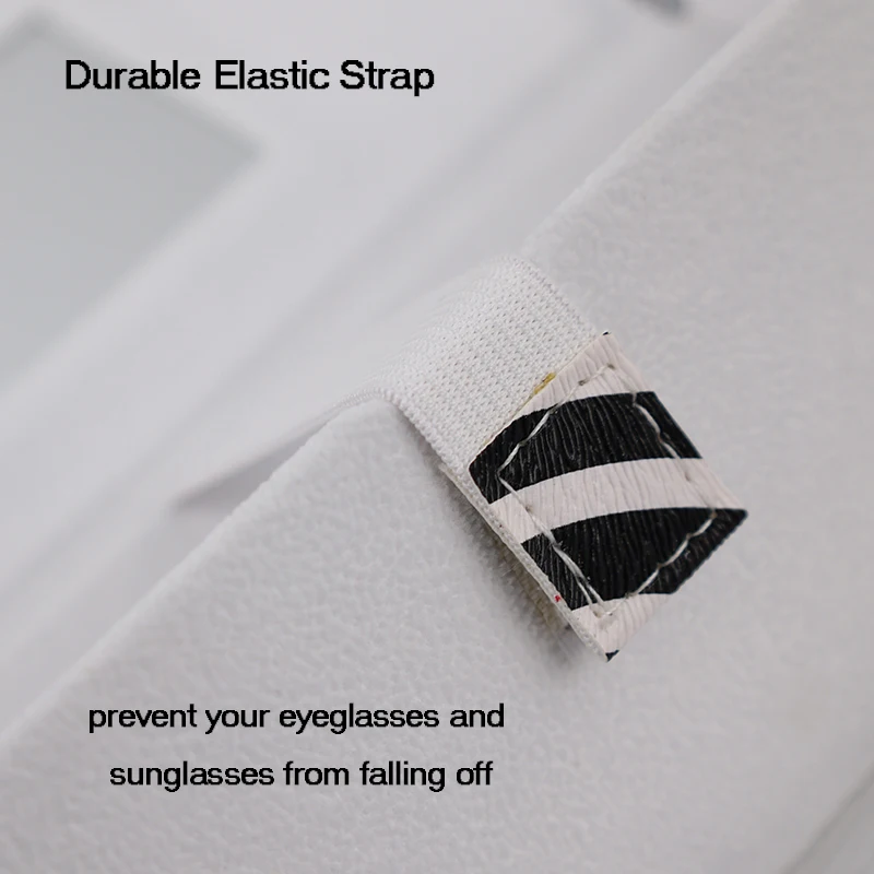 zebra-stripe Multiple 5-Slots Case Fashion PU Multi Layer Triangle Folding Sunglasses Storage Boxs bag pouch with hanger