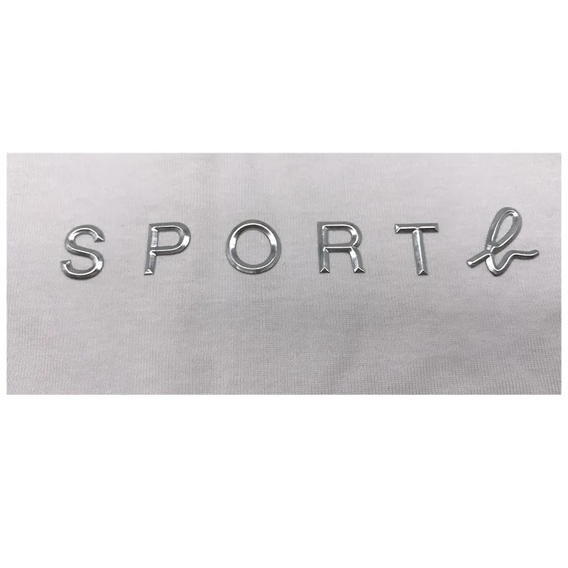 Custom 3D Logo Metallochrome Color Material Logo Three Tridimensional TPU Heat Press Transfer Logo