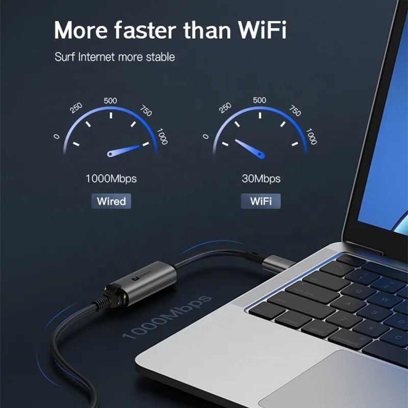 Высококачественный гигабитный сетевой адаптер USB 3 0 к RJ45 Ethernet 1000M для настольного