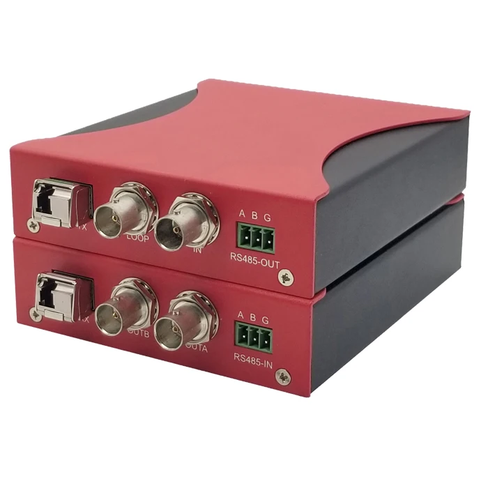 1310nm or 1550nm 2-Channel 12G-SDI/FC/SC Single-Mode  Fiber Transceiver and Receiver with RS485