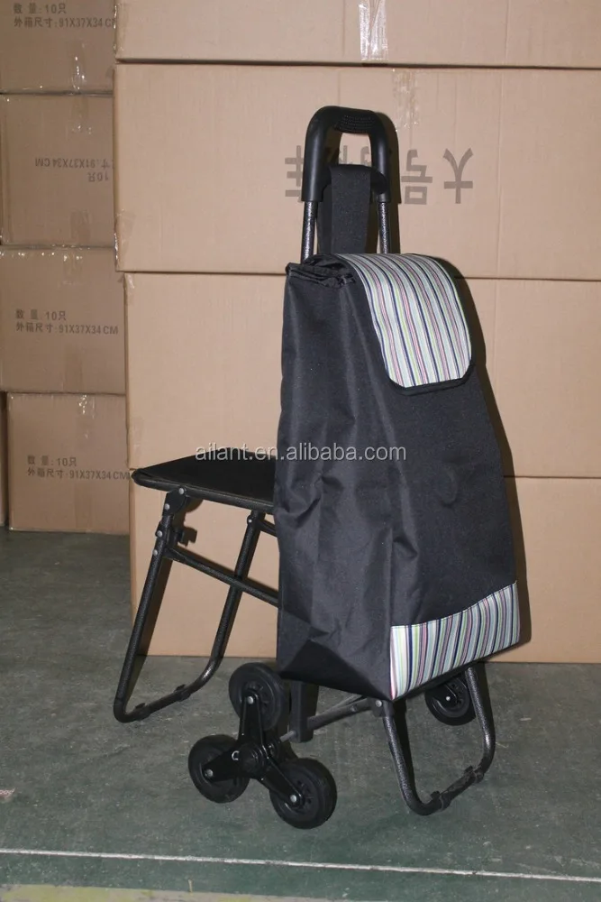 newest shopping trolley bag with seat