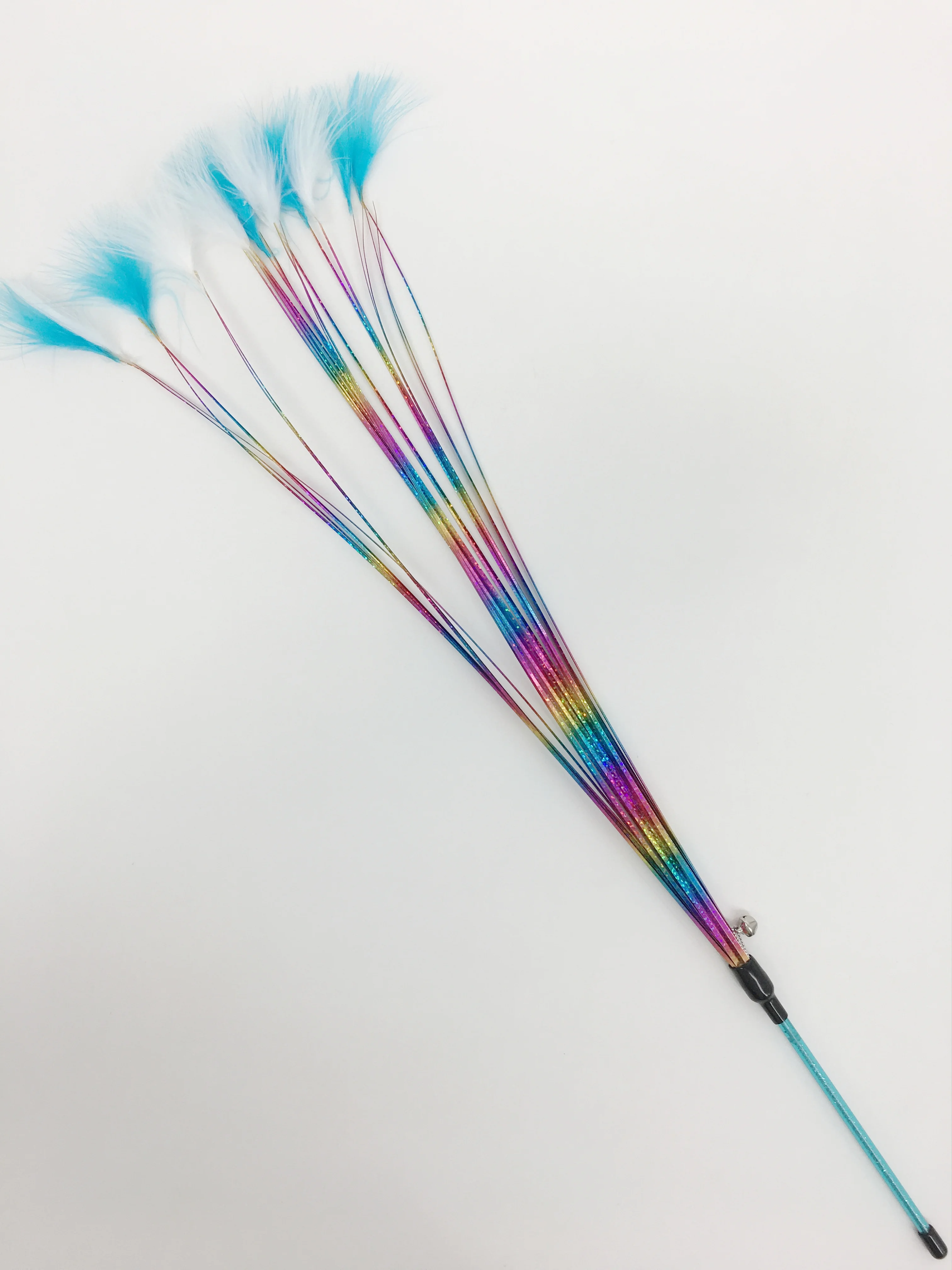 Hot Models of Pet Toys Teasing Cat Stick Wholesale 24pcs Cat Toy Set Feather Ball Bell Mous Box with Cat Feathers 10 Pcs Stocked