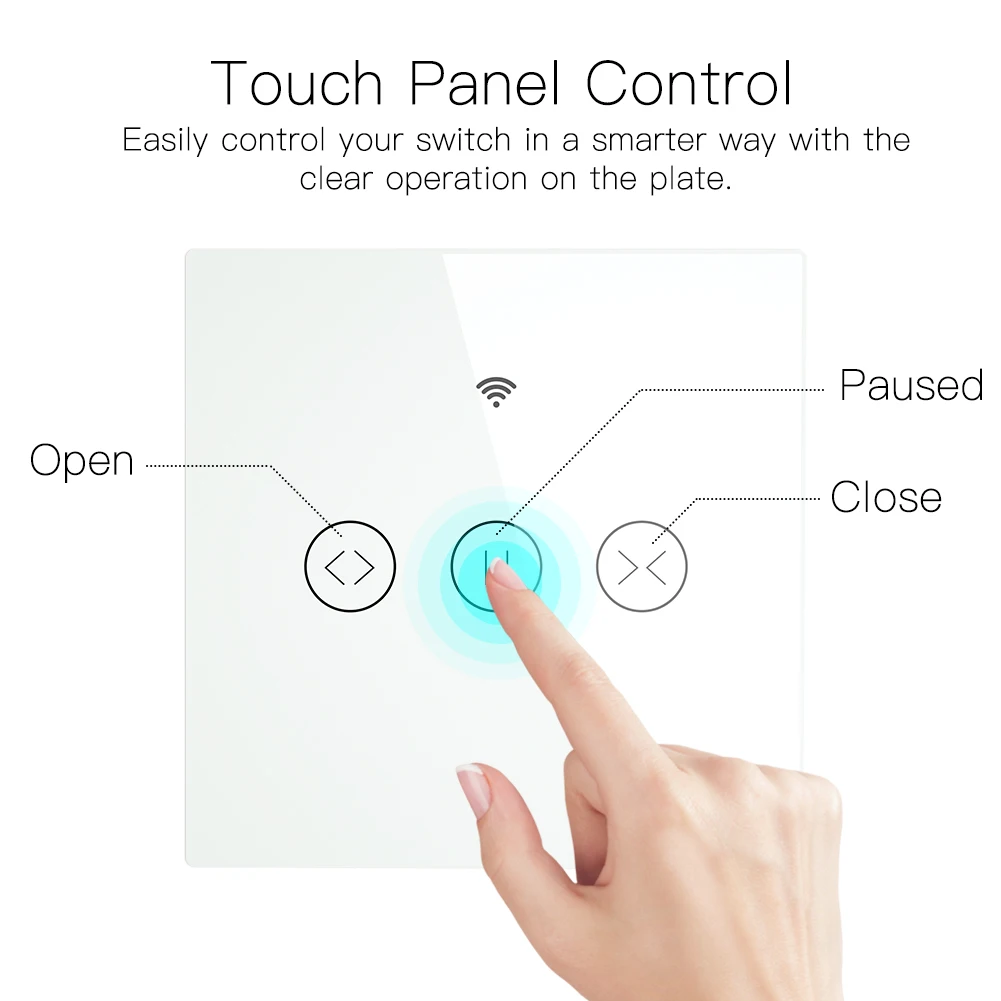 
Tugo smart electrical smart switch curtain remote wifi control APP Tuya smart life wifi curtain blind switch for roller EU 