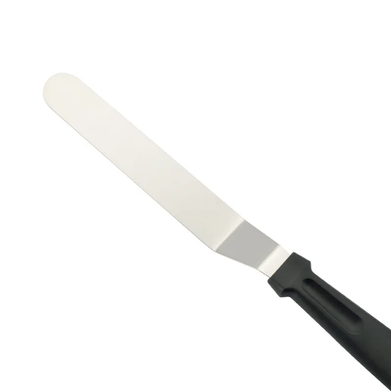 6 8 10 Inch Stainless Steel Blade Angled Cake Decorating Knife Icing Frosting Spatula Set with PP Handle