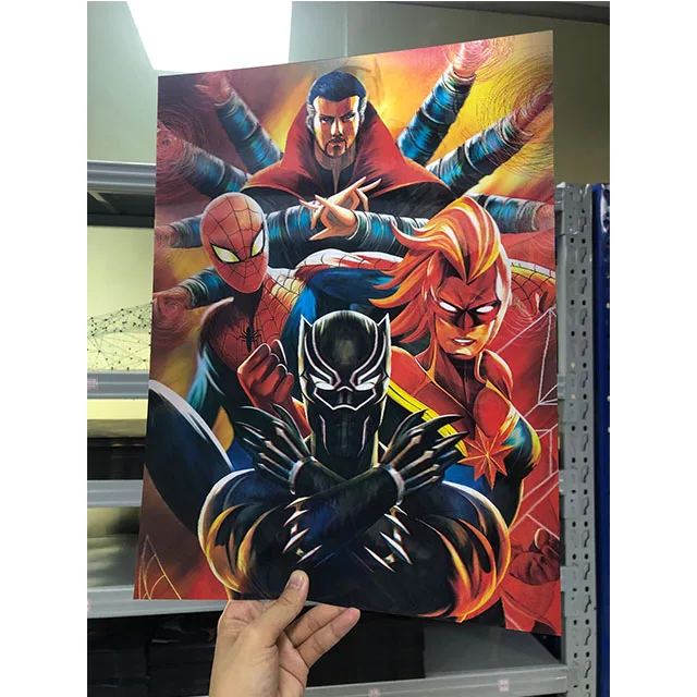 Catalog-4 400 Designs Ready To Ship Wholesale 3D Flip Lenticular Poster Anime Prints 12x16 Picture 3D Flip Anime Poster