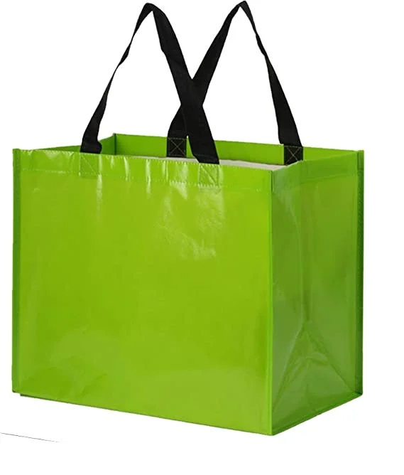 Extra Large Reusable Shopping Tote Bag Recyclable Laminated Pp Woven Bag