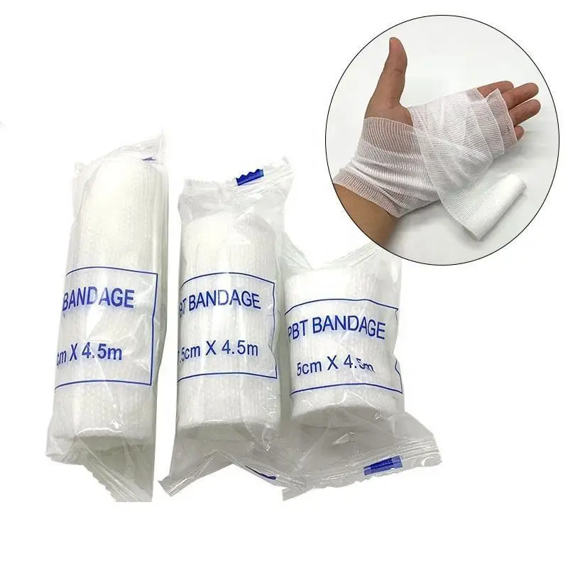 Medical Auxiliary Wound Dressing For Joint Fracture Fixation Elastic Rolled Gauze Bandage