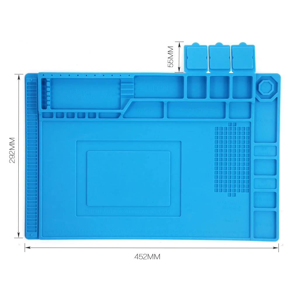 Heat Resistant Desk Mat BGA Soldering Insulation Pad Mobile Phone Repair Tools Maintenance Platform Silicone Mat