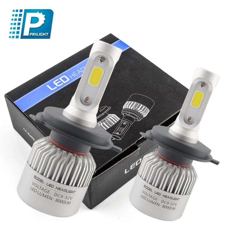 Super Bright H4 Car Led Headlight Bulbs 9005 9006 12V 24Volt H4 H7 S2 Led Headlight H11