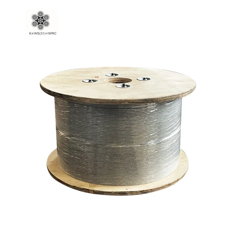 Strong wire rope 6*WS(31) IWRC stainless steel wire rope Wire rope for general industry General Purpose use