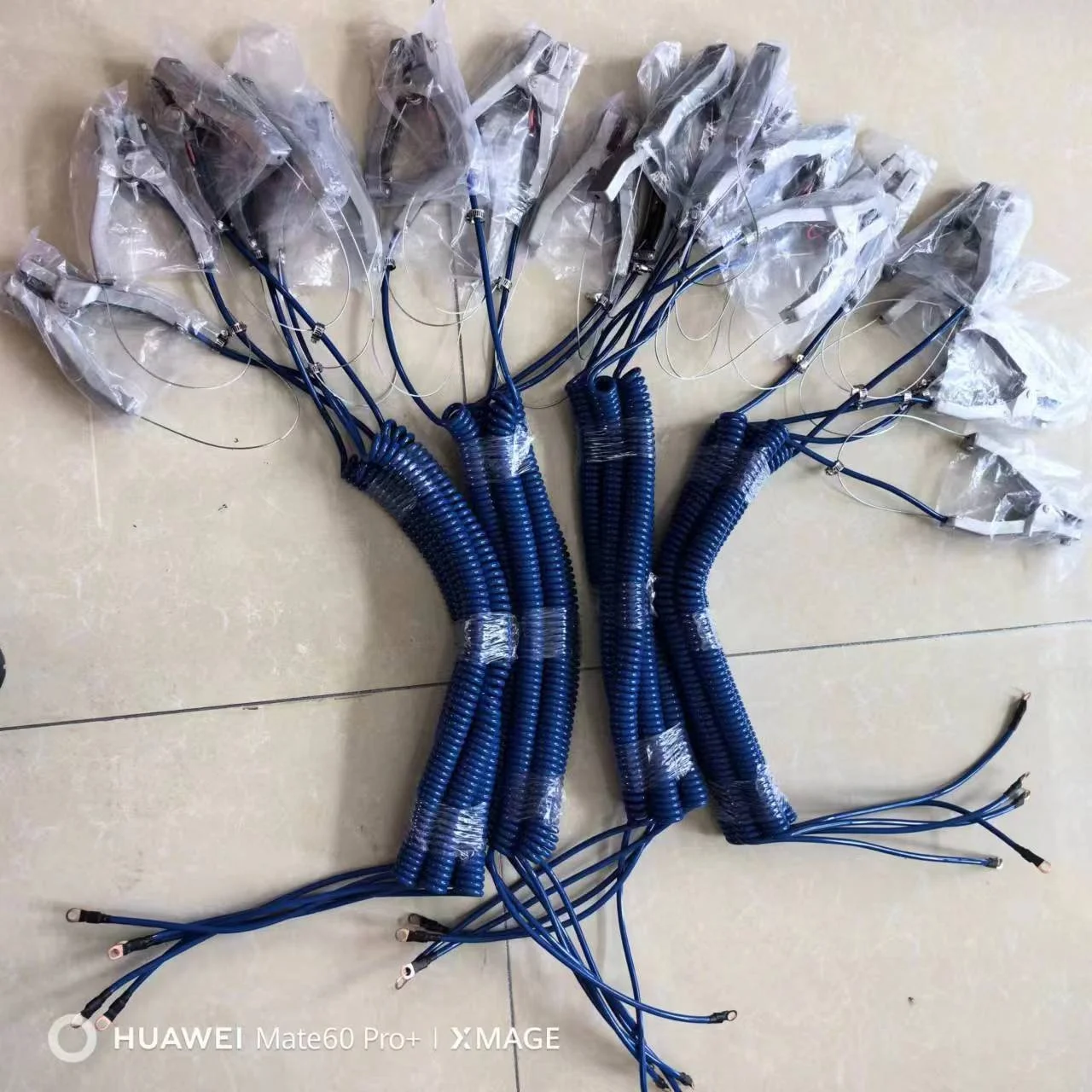 Explosion proof electrostatic grounding clip aluminum double clip+3 meter spiral wire