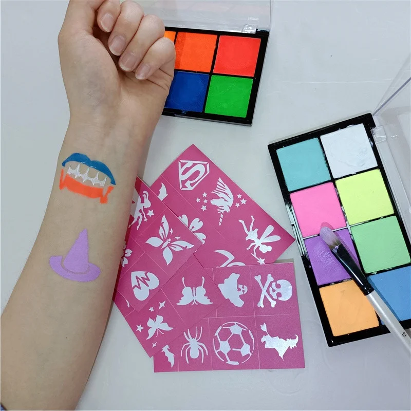 Adhesive reusable art stencil Face Stencils Body Painting