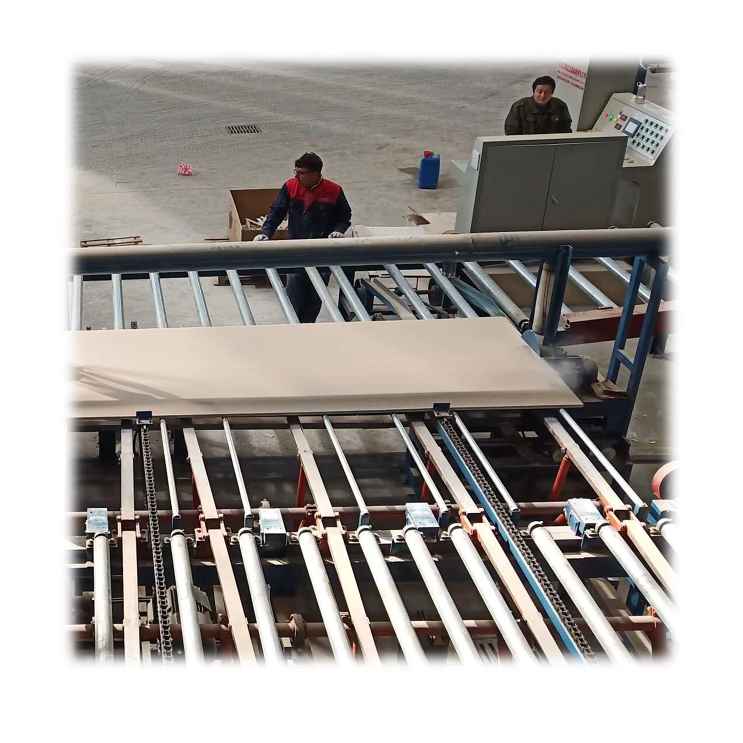 Automatic Gypsum Board Making Machine/China best small investment gypsum board/sheet/plate manufacturing machine