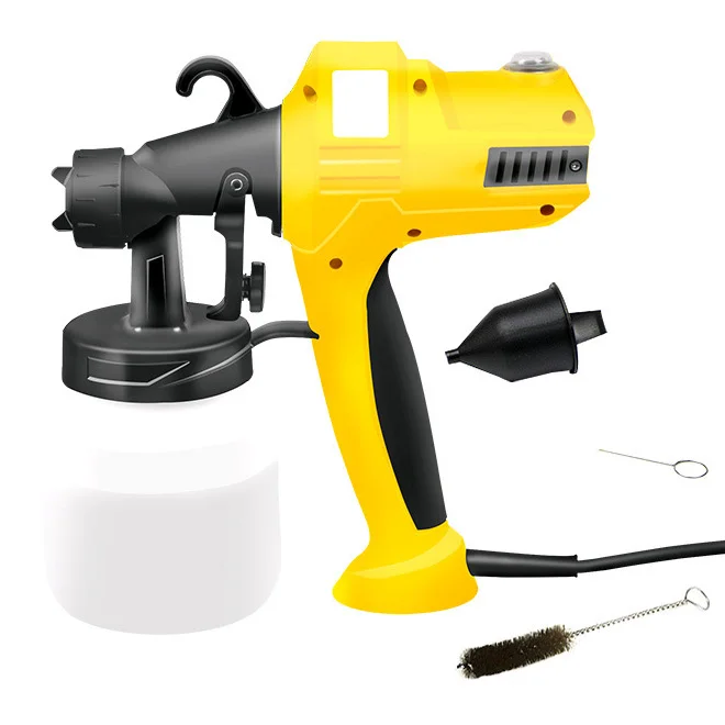 400W Electric Paint Sprayer Gun Handhold HVLP Spray Paint Machine DIY Hose Painting Power Tools