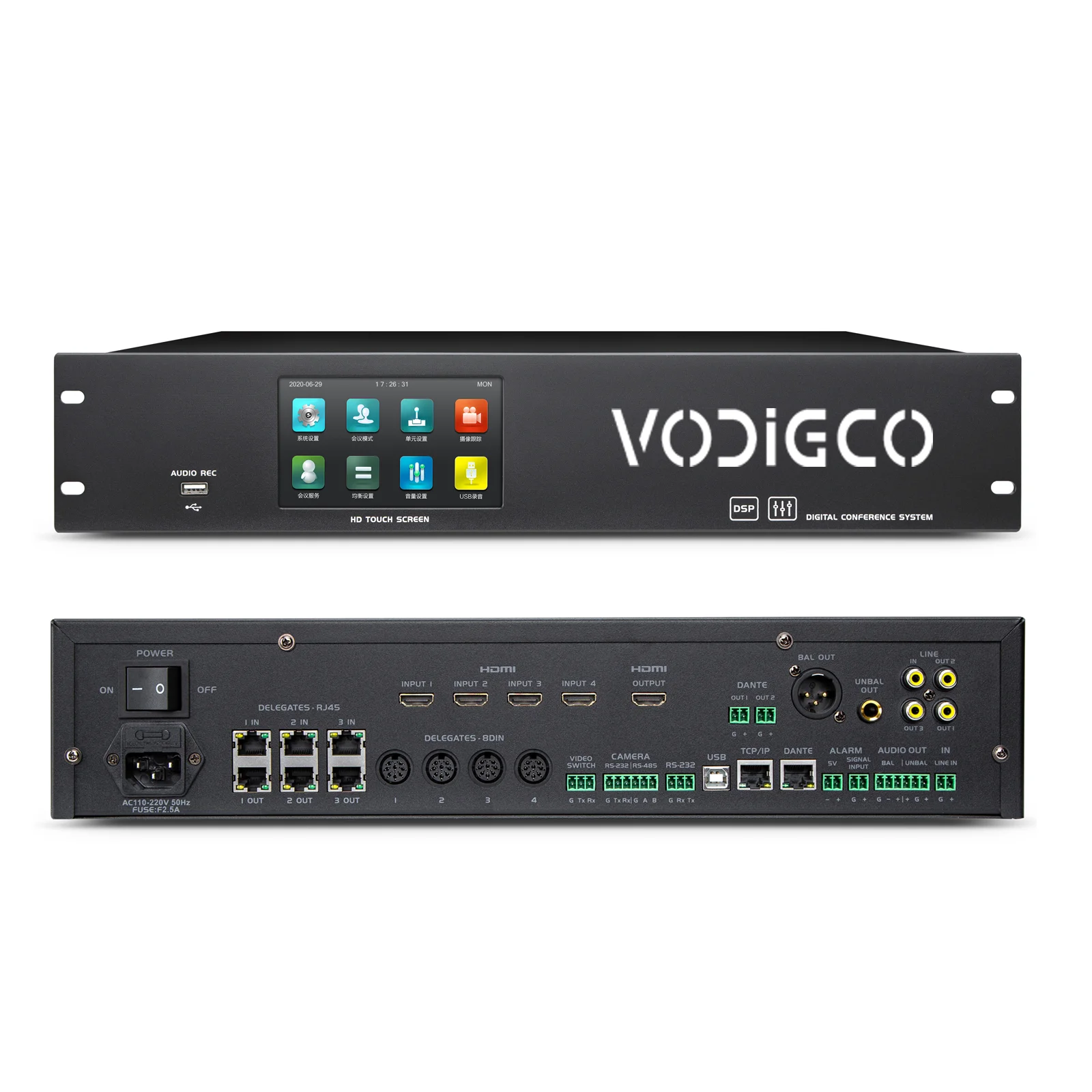 Многофункциональный микрофон VODIGCO центральный блок управления для конференц-зала