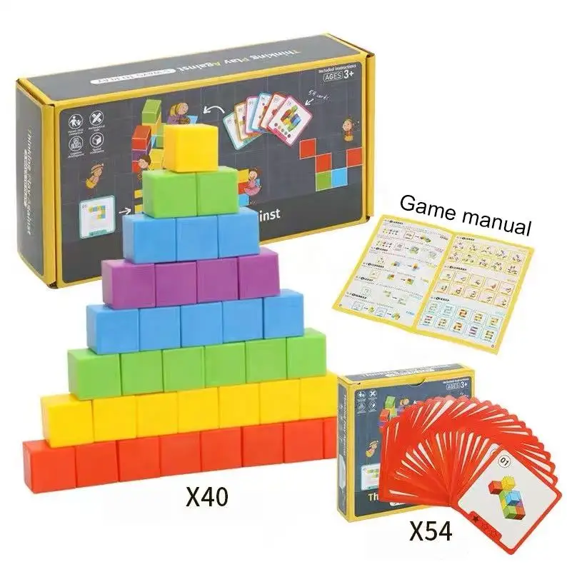 New Arrival 5 Ways To Play Development Toy Stacking Thinking Play Against Training Brain Games Building Block Table Game