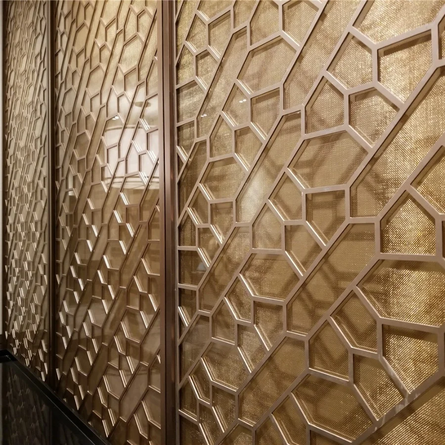 Home Interior Stainless Steel Laser Cut Decorative Partition Wall Room Divider Metal Privacy Screens
