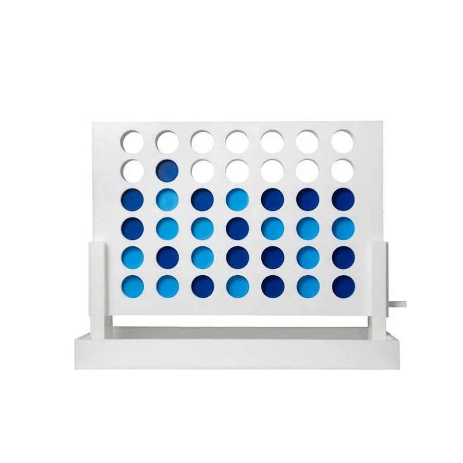 White Acrylic Connect 4 Game for Judaica Gifts