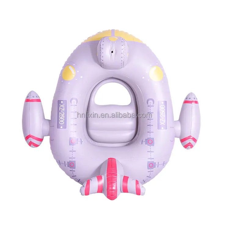 Factory Custom shape inflatable pool float with water gun toy inflatable pontoons tube swimming float rider for children
