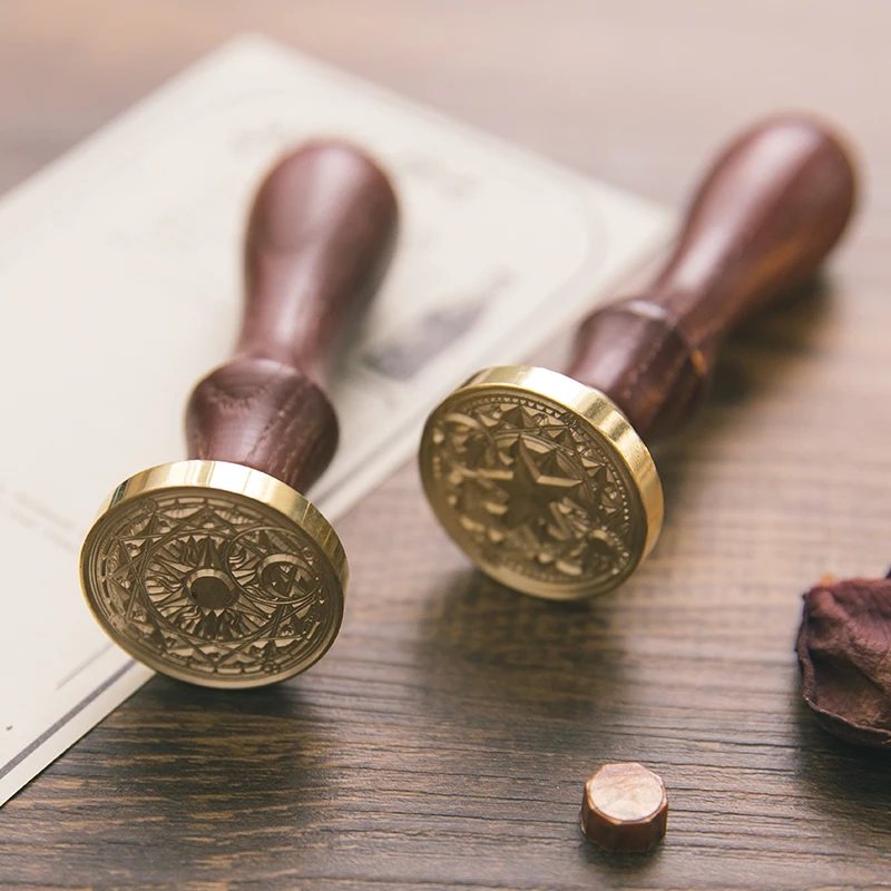 
Regal Letter Brass Head with Wooden Handle Wax Seal Stamp 