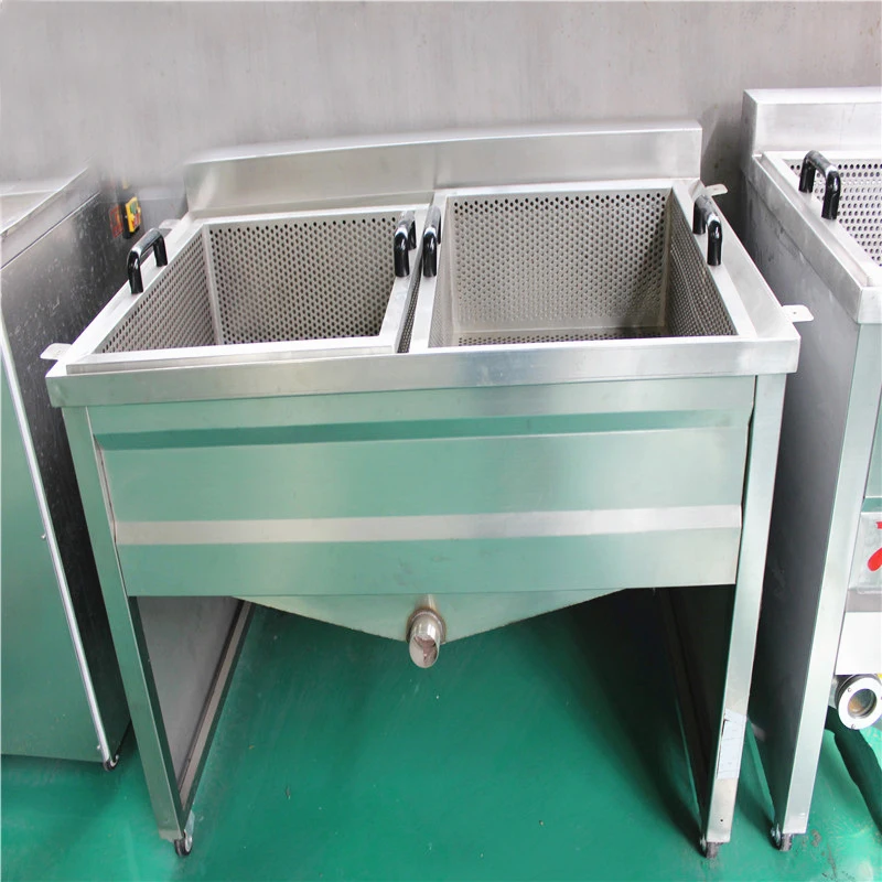 Commercial Fryer Double Stainless Steel Deep Tank Gas Deep Fryers Continuousr Potato Gas Chips Fryer