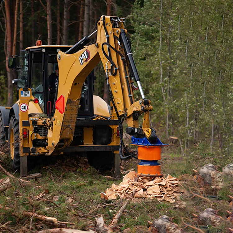 Excavator Stump Planer is designed to work in urban and rural areas on roads railways and powerline construction areas
