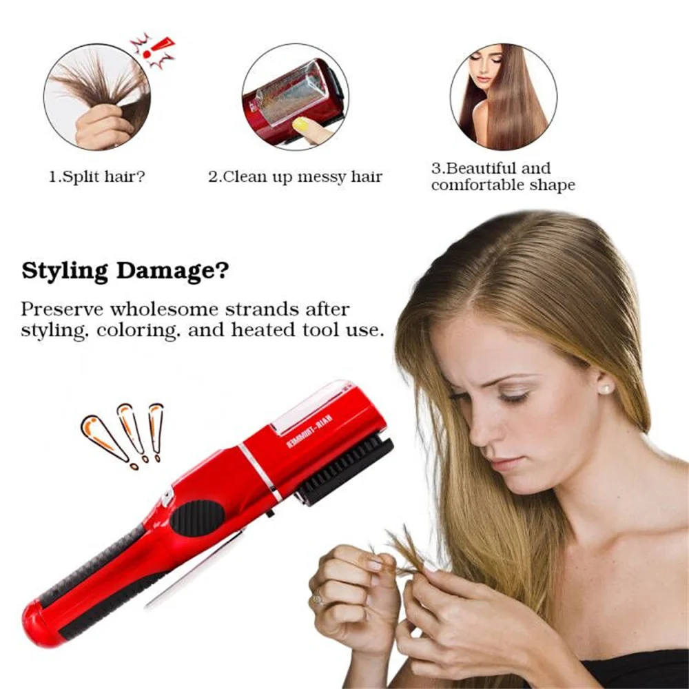 Cordless Dry Damaged Hair Cutting Remover Electric Trimmer for Women